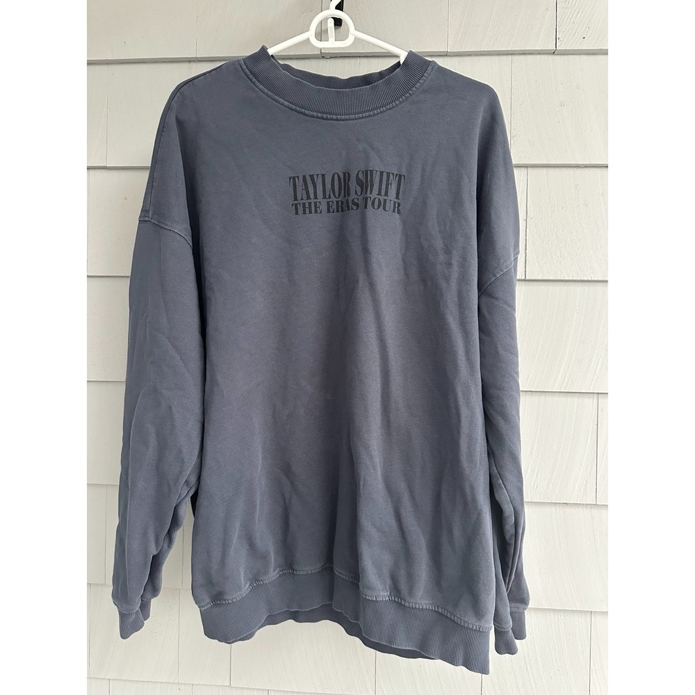 Taylor Swift The Eras Tour 2023-2024 Charcoal Crewneck Sweatshirt L